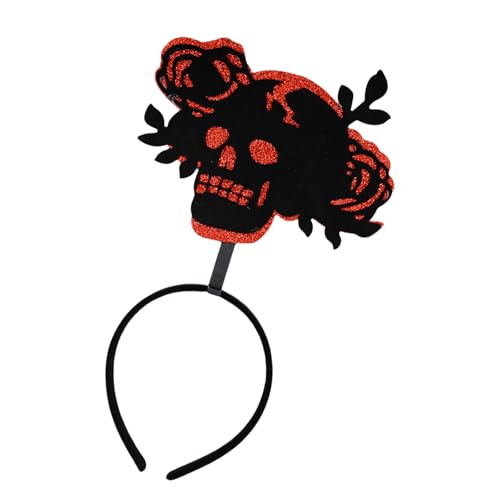 Pitadue Blumenskelett-Kopfschmuck, bequem, Halloween-Haarband, verstellbar, Horror-Kopfbedeckung Pitadue Blumenskelett-Kopfschmuck, bequem, Halloween-Haarband, verstellbar, Horror-Kopfbedeckung von Pitadue