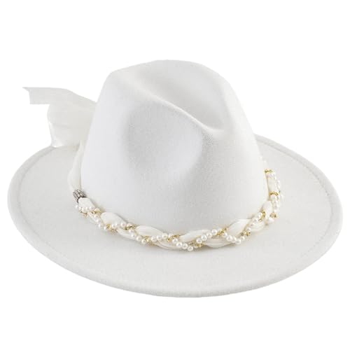 Pitadue Dame Fedoras Hut Elagant Perlen besetztes Band Kopfschmuck für Make-up Party Maskeraden Flapper Cosplay Pitadue Dame Fedoras Hut Elagant Perlen besetztes Band Kopfschmuck für Make-up Party Maskeraden Flapper Cosplay von Pitadue