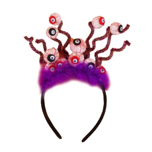 Pitadue Explodierender Augapfel Haarband für Erwachsene Tag des Todes Dark Series Hairhoop Halloween Stirnband Cosplay Party Zubehör von Pitadue
