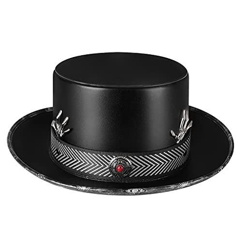 Pitadue Maskenball Hut Herren Damen Cosplay Retro Steampunk Leder Halloween Hut Pitadue Maskenball Hut Herren Damen Cosplay Retro Steampunk Leder Halloween Hut von Pitadue