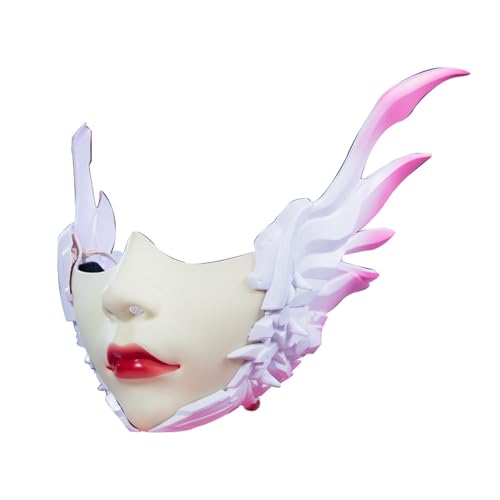 Pitadue Maskerade Halloween Halbgesicht Mechanische Flügel Maskeraden Zubehör für Männer Frauen Halloween Cosplay von Pitadue