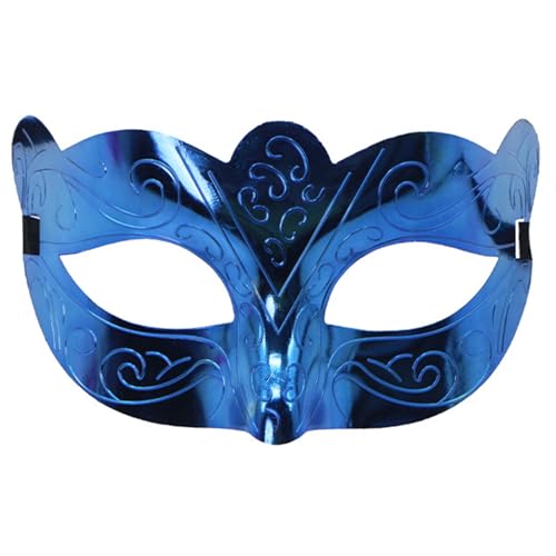 Pitadue Metallische Maskerade halbes Gesicht Halloween Auge für Männer Frauen Halloween Hochzeit Maskerade Kostüm Zubehör von Pitadue