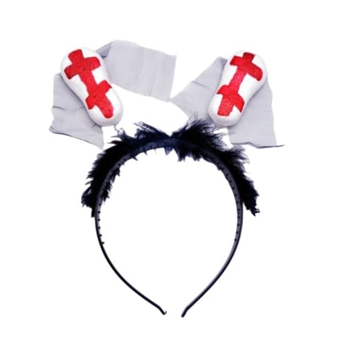 Pitadue Modische Haarbänder für Halloween, Uni, Vintage-Kopfbedeckung für Make-up-Anlässe Pitadue Modische Haarbänder für Halloween, Uni, Vintage-Kopfbedeckung für Make-up-Anlässe von Pitadue