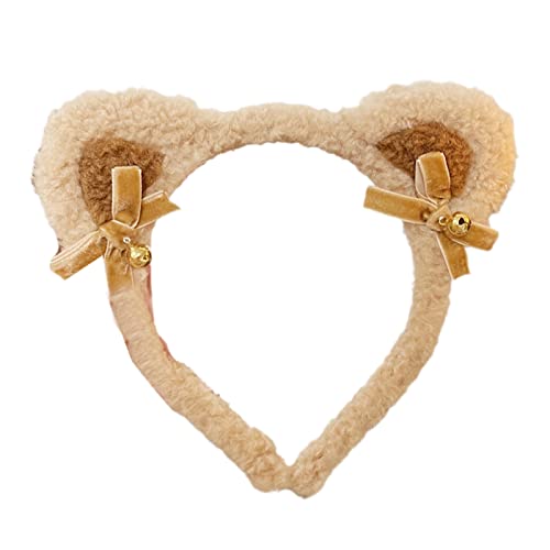 Pitadue Plüsch für Ohren, Stirnband mit Glocken, Schleifen, Tier, Kätzchenohren, Haarband zum Waschen des Gesichts, Halloween, Weihnachtsrequisite Pitadue Plüsch für Ohren, Stirnband mit Glocken, Schleifen, Tier, Kätzchenohren, Haarband zum Waschen des Gesichts, Halloween, Weihnachtsrequisite von Pitadue