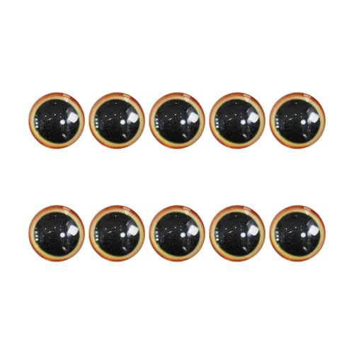 Pitadue Set Von 10 Farbenfrohen Plastikharzpuppen Augen Perfekt Für Kunstprojekte Und Kinderspielzeugzubehör Basteln Augen Set. von Pitadue