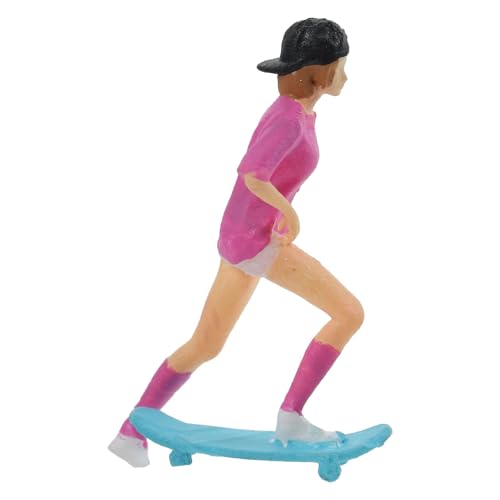 Pitadue Skateboard-Figur im Maßstab 1:64, für kreative Dioramen-Projekte und Miniatur-Eisenbahn-Szene, Bausätze, Dekorationen Pitadue Skateboard-Figur im Maßstab 1:64, für kreative Dioramen-Projekte und Miniatur-Eisenbahn-Szene, Bausätze, Dekorationen von Pitadue
