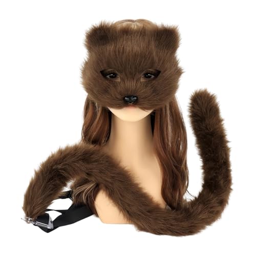 Pitadue Therians Kunstfell, Fuchsschwanz, Plüsch, Katzen, Wolf mit Schwanz, Halloween, Weihnachten, Party, Cosplay, Kostüm für Damen Pitadue Therians Kunstfell, Fuchsschwanz, Plüsch, Katzen, Wolf mit Schwanz, Halloween, Weihnachten, Party, Cosplay, Kostüm für Damen von Pitadue