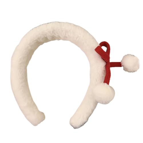 Pitadue Uni Weihnachts-Stirnbänder, Firmenfeier, Haarreif, Plüsch, schöne Kopfbedeckung für Weihnachtsfeiern von Pitadue