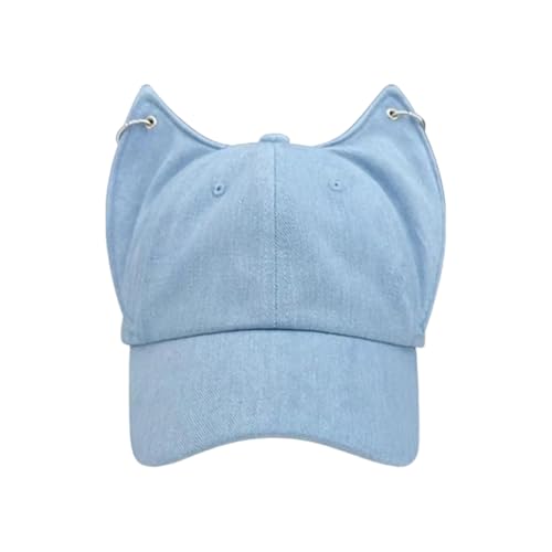 Pitadue Vielseitiger Denim-Hut, Cartoon-Baseballmütze, Anime-Cosplay-Kostüme, Zubehör für Veranstaltungen im Freien von Pitadue