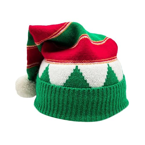 Pitadue Weihnachtliche Kopfbedeckung, dicke Strickmütze für die Feiertage, bunte Outfits für Cosplay, Weihnachtsmann-Strickmütze Pitadue Weihnachtliche Kopfbedeckung, dicke Strickmütze für die Feiertage, bunte Outfits für Cosplay, Weihnachtsmann-Strickmütze von Pitadue