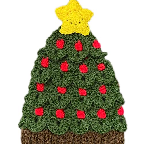 Pitadue Weihnachtsbaummütze, gestrickt, gehäkelt, Haushaltskopf, Dekorationen für Zuhause, Festival, Urlaub, Party-Dekorationen Pitadue Weihnachtsbaummütze, gestrickt, gehäkelt, Haushaltskopf, Dekorationen für Zuhause, Festival, Urlaub, Party-Dekorationen von Pitadue