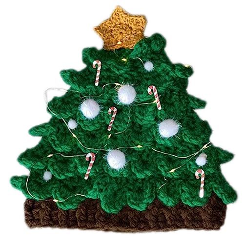 Pitadue Weihnachtsbaummütze, gestrickt, gehäkelt, Haushaltskopf, Dekorationen für Zuhause, Festival, Urlaub, Party-Dekorationen Pitadue Weihnachtsbaummütze, gestrickt, gehäkelt, Haushaltskopf, Dekorationen für Zuhause, Festival, Urlaub, Party-Dekorationen von Pitadue