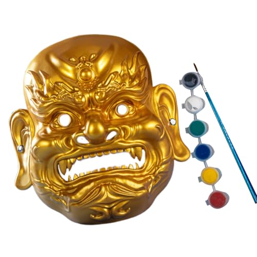 Unbemalte Maskeraden Nuo Opern Rohlinge zum Selbermachen mit Zeichenpinsel für Halloween, Cosplay, Kostüme, bemalbar mit Pigment-Zeichenpinsel Unbemalte Maskeraden Nuo Opern Rohlinge zum Selbermachen mit Zeichenpinsel für Halloween, Cosplay, Kostüme, bemalbar mit Pigment-Zeichenpinsel von Pitadue