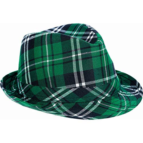 Uni Fischerhut Hip Hop Koboldhut Fischerhut Fischerhut Grün Fedora Hut für Patrick Day Kostüm Zubehör von Pitadue