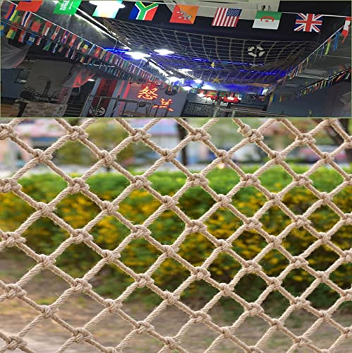 Pflanzen Kletternetz, Stütznetz for Jutepflanzen 6 Mm Natürliches Jute-Seil-Pflanzen-Klettergarten-Netzgitter for Kletterpflanzen, Bohnen, Früchte, Haustier-Kletterseilnetz(0.5Mx5M(1.64FTx16.40FT)) von Pithsdp