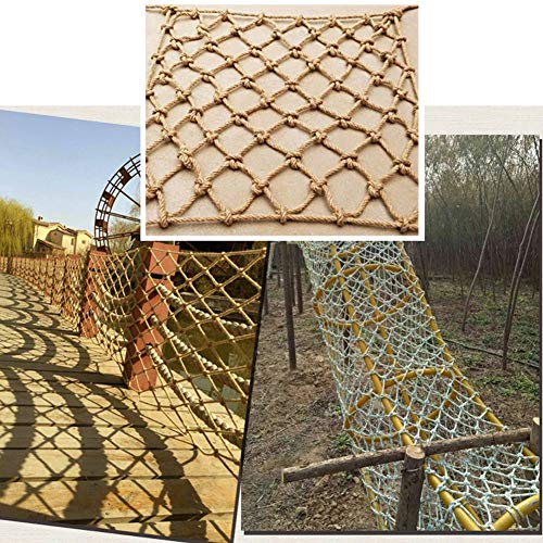 Seilnetz für Vögel, Trainingsnetz für Kinder im Freien, robustes Frachtnetz, Spielplatz, Hofrahmen, Kletternetz, Baumhaus-Seilleiter, Unterstützung Anpassung (1 m x 1 m) von Pithsdp