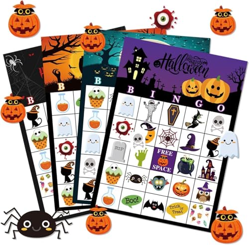 Piucrty Halloween Party Bingo Spiel Mitgebsel für 24 Kinder Give Aways Beschäftigung Kindergeburtstag Gastgeschenke Haloween Bingo Karten Brettspiel Heloween Geschenke Gesellschaftsspiele Set Piucrty Halloween Party Bingo Spiel Mitgebsel für 24 Kinder Give Aways Beschäftigung Kindergeburtstag Gastgeschenke Haloween Bingo Karten Brettspiel Heloween Geschenke Gesellschaftsspiele Set von Piucrty