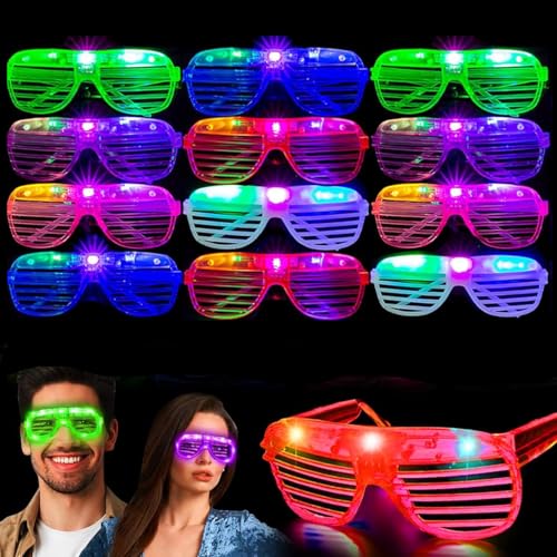 Piucrty Led Brillen für Neon Party 12Pcs Mitgebsel Kindergeburtstag Gastgeschenke Leuchtbrillen Give Aways Tombola Preise Kinder Rave Brille Mitbringsel Leuchtspielzeug Geburtstag Geschenke Piucrty Led Brillen für Neon Party 12Pcs Mitgebsel Kindergeburtstag Gastgeschenke Leuchtbrillen Give Aways Tombola Preise Kinder Rave Brille Mitbringsel Leuchtspielzeug Geburtstag Geschenke von Piucrty