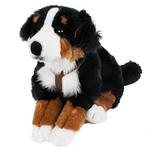 Leosco Berner Sennenhund mit Geschirr, liegend 62 cm, Plüschhund, Plüschtier, Kuscheltier Teddys Rothenburg by Uni-Toys von Piuess