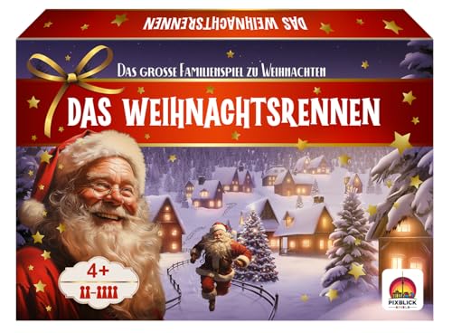 Pixblick Spiele - Das Weihnachtsrennen, Weihnachtsspiel für Kinder ab 4 Jahren, Gesellschaftsspiel für die ganze Familie, 2-4 Spieler Pixblick Spiele - Das Weihnachtsrennen, Weihnachtsspiel für Kinder ab 4 Jahren, Gesellschaftsspiel für die ganze Familie, 2-4 Spieler von Pixblick Spiele