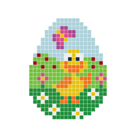 Pixelhobby Großes Osterküken - Ostern Pixelhobby-Muster Pixelhobby Großes Osterküken - Ostern Pixelhobby-Muster von PixelHobby