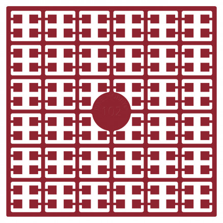 Pixelhobby Midi Perlen 102 Bordeauxrot 2x2mm - 140 Pixel von PixelHobby