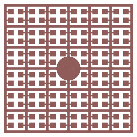 Pixelhobby Midi Perlen 104 Hautfarben Dunkel 2x2mm - 140 Pixel von PixelHobby