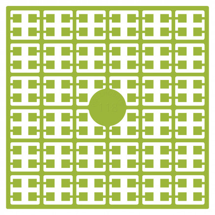 Pixelhobby Midi Perlen 118 Zitronengrün 2x2mm - 140 Pixel von PixelHobby