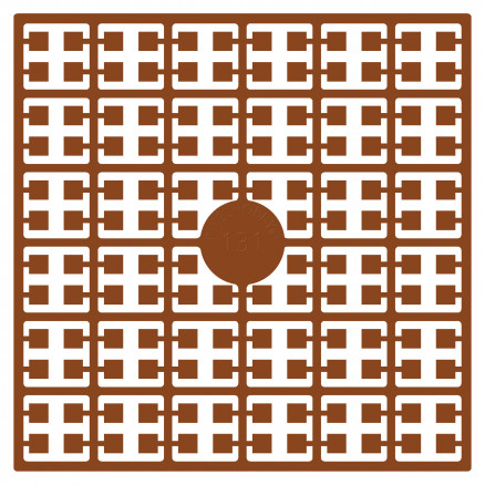 Pixelhobby Midi Perlen 131 Mahagony Braun 2x2mm - 140 Pixel von PixelHobby