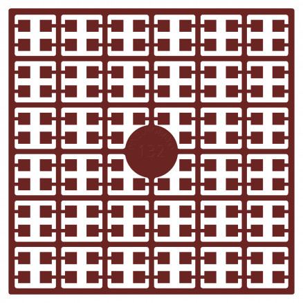 Pixelhobby Midi Perlen 132 Dunkles Weihnachtsrot 2x2mm - 140 Pixel von PixelHobby