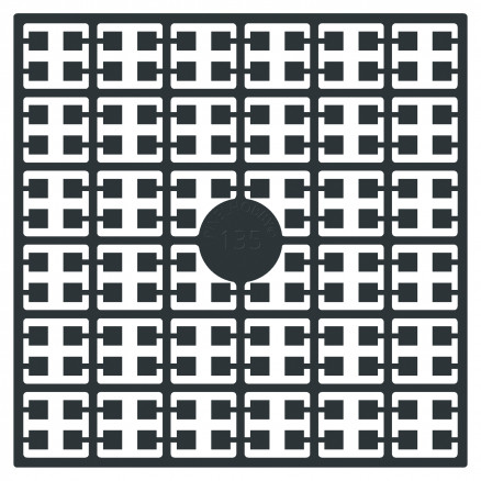 Pixelhobby Midi Perlen 135 Anthrazit Schwarz 2x2mm - 140 Pixel von PixelHobby