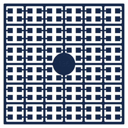 Pixelhobby Midi Perlen 136 Dunkel Marineblau 2x2mm - 140 Pixel von PixelHobby