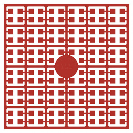 Pixelhobby Midi Perlen 155 Dunkel Koralle Rot 2x2mm - 140 Pixel von PixelHobby