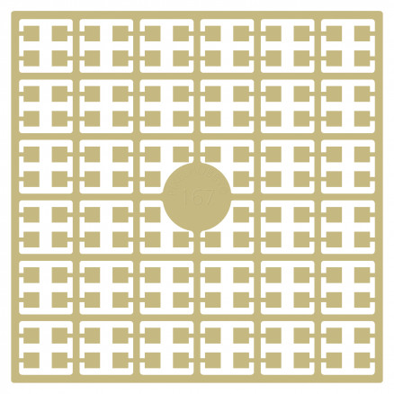 Pixelhobby Midi Perlen 167 Helles Senfbraun 2x2mm - 140 Pixel von PixelHobby