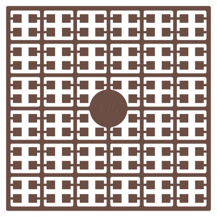 Pixelhobby Midi Perlen 170 Extra Dunkles Hautfarben 2x2mm - 140 Pixel von PixelHobby