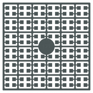 Pixelhobby Midi Perlen 171 Extra Dunkel Metallgrau 2x2mm - 140 Pixel von PixelHobby