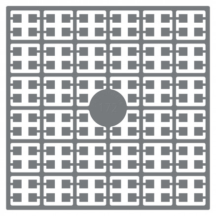 Pixelhobby Midi Perlen 172 Dunkles Stahlgrau 2x2mm - 140 Pixel von PixelHobby