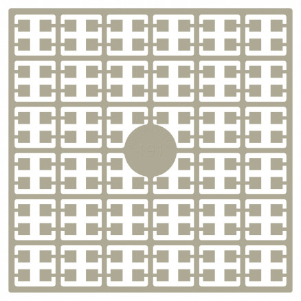 Pixelhobby Midi Perlen 191 Dunkel Verblasst Grau-Grün 2x2mm - 140 Pixe von PixelHobby