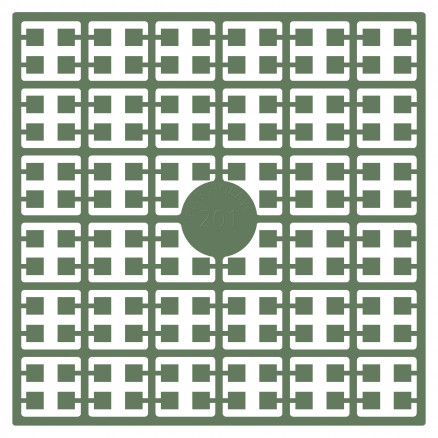 Pixelhobby Midi Perlen 201 Farngrün 2x2mm - 140 Pixel von PixelHobby