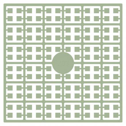 Pixelhobby Midi Perlen 203 Extra Helles Farngrün 2x2mm - 140 Pixel von PixelHobby