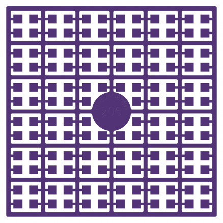 Pixelhobby Midi Perlen 206 Extra Dunkles Violett 2x2mm - 140 Pixel von PixelHobby