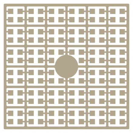 Pixelhobby Midi Perlen 229 Helles Mattbraun 2x2mm - 140 Pixel von PixelHobby