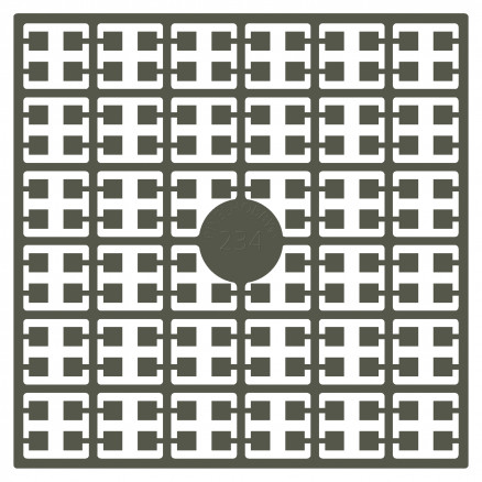 Pixelhobby Midi Perlen 234 Extra Dunkel Biber-Grau 2x2mm - 140 Pixel von PixelHobby