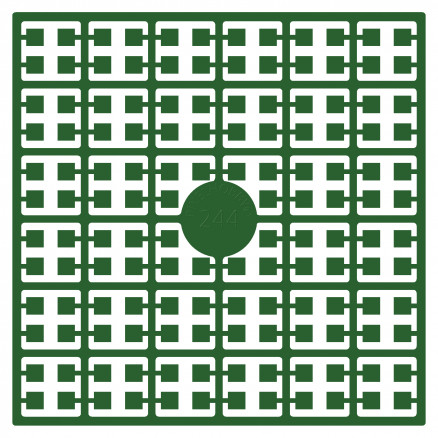 Pixelhobby Midi Perlen 244 Helles Weihnachtsgrün 2x2mm - 140 Pixel von PixelHobby