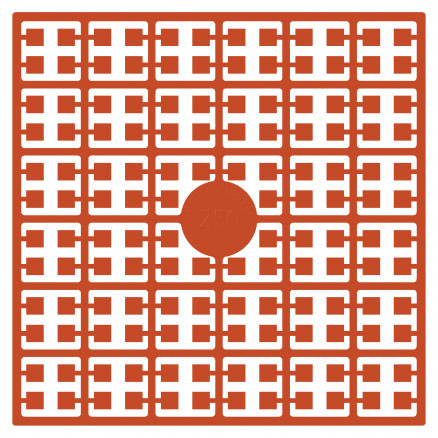 Pixelhobby Midi Perlen 250 Dunkelorange 2x2mm - 140 Pixel von PixelHobby