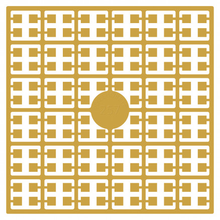 Pixelhobby Midi Perlen 257 Hell Altgold-Gelb 2x2mm - 140 Pixel von PixelHobby