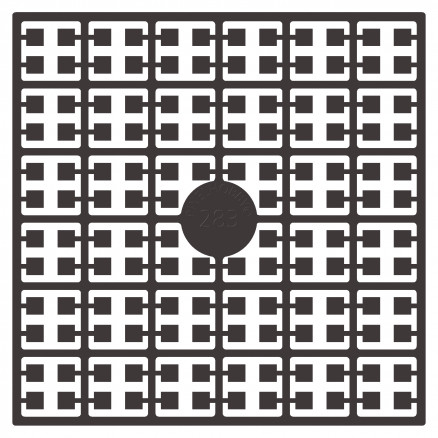 Pixelhobby Midi Perlen 283 Dunkelbraun 2x2mm - 140 Pixel von PixelHobby