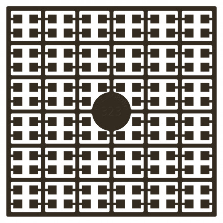 Pixelhobby Midi Perlen 323 Extra Dunkles Beige-Braun 2x2mm - 140 Pixel von PixelHobby