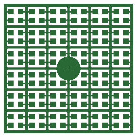 Pixelhobby Midi Perlen 345 Dunkles Smaragdgrün 2x2mm - 140 Pixel von PixelHobby