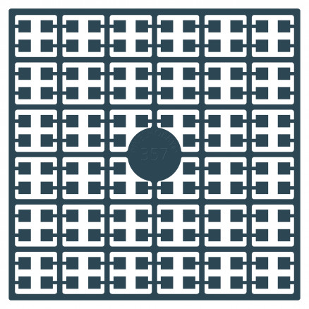 Pixelhobby Midi Perlen 357 Sehr Dunkles Grau-Grün 2x2mm - 140 Pixel von PixelHobby